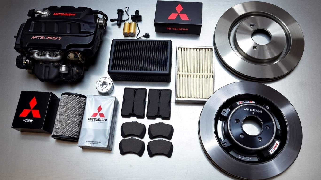 Genuine Mitsubishi car parts for vehicles.