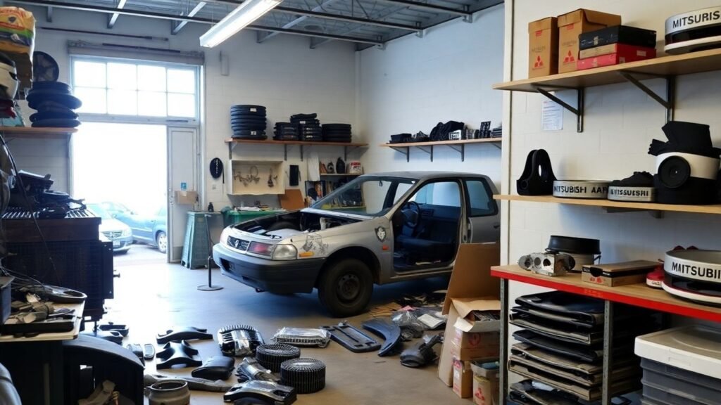 Mitsubishi car parts and workshop