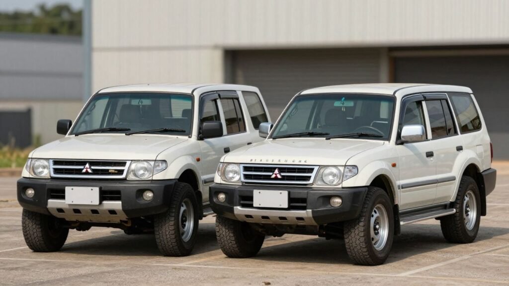 Mitsubishi Triton and Pajero vehicles